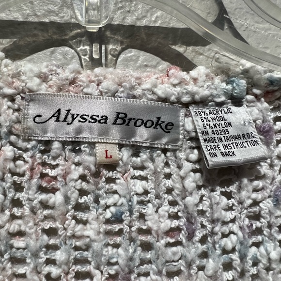 V neck pull over sweater vest by Alyssa Brooke - Picture 4 of 5